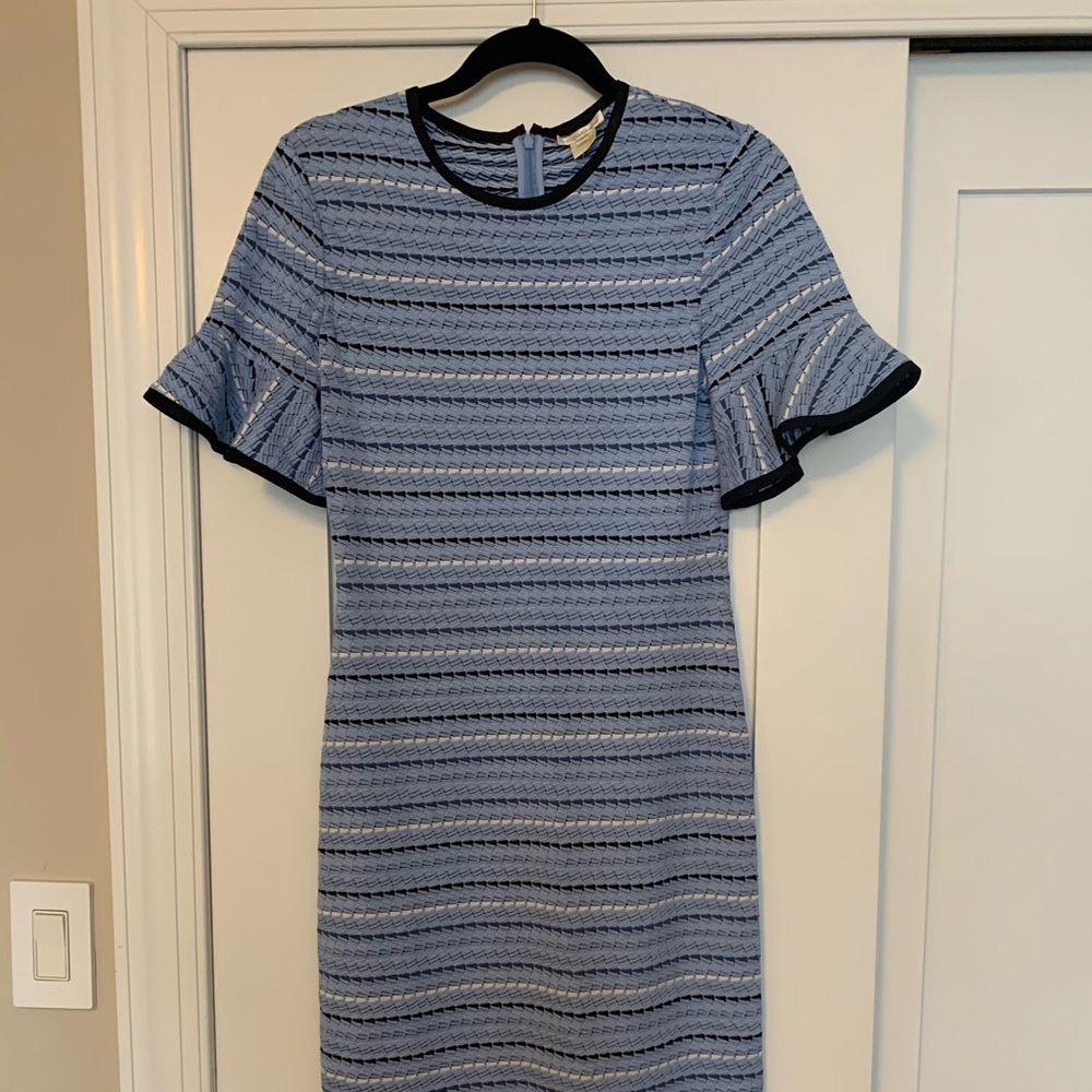 Multicolor knit midi dress